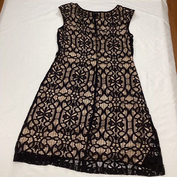 Collection Dressbarn Black Lace Dress Sleeveless Party Cocktail Evening Women - Picture 2 of 7